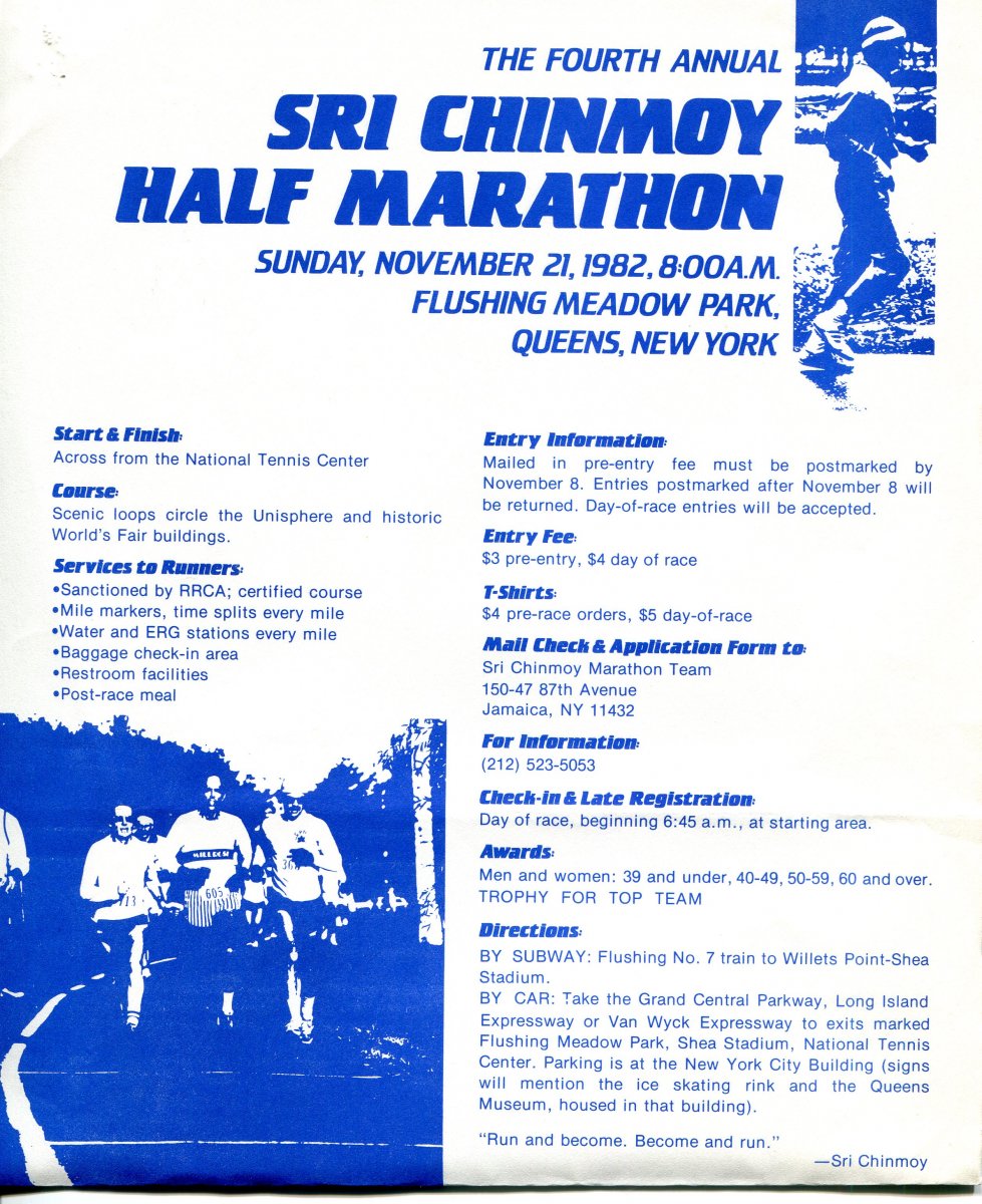 Fourth Annual Sri Chinmoy Half Marathon